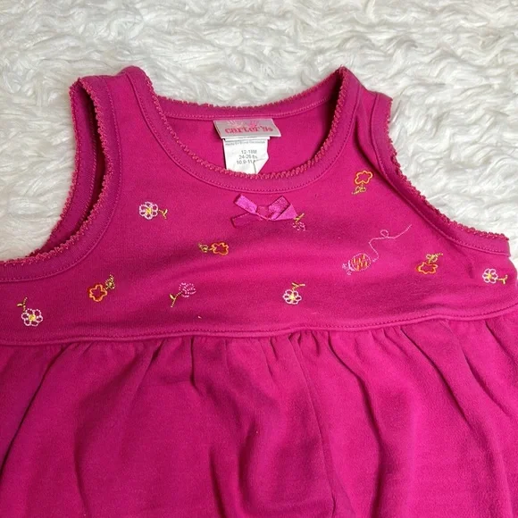 Carter’s Pink Floral Snap Onesie - Picture 6 of 7